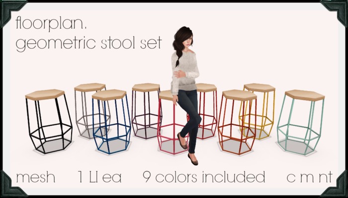 floorplan. geometric stool set [ boxed ]