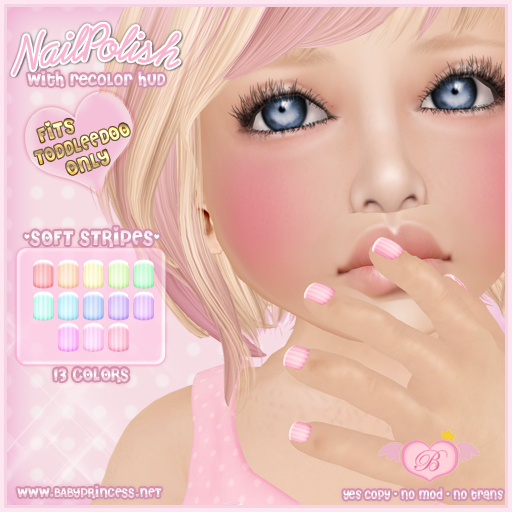 :*BABY*: ToddleeDoo NAILS - Soft Stripes