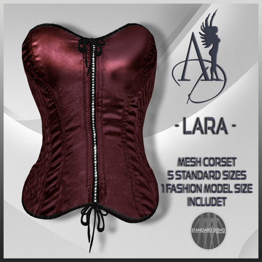 Angel Dessous-Lara-mesh corset, brown