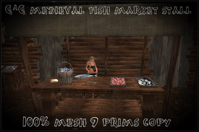 G^G Medieval fish market stall