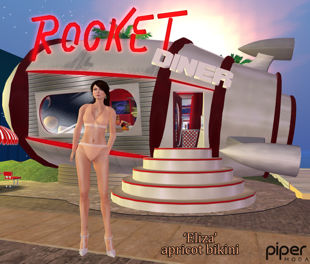 Piper Moda 'Eliza Apricot' Bikini with Omega applier
