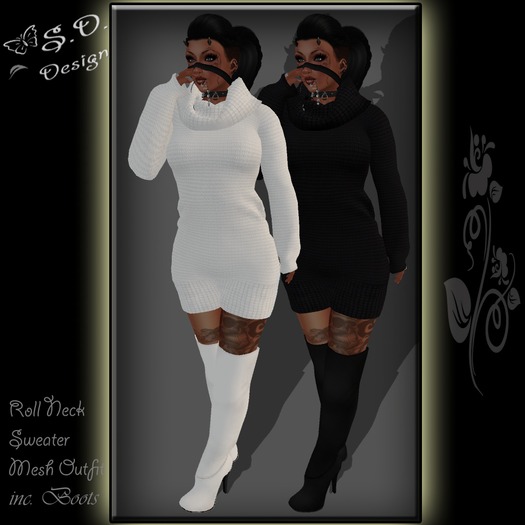 Roll Neck Sweater Outfit Duo WB