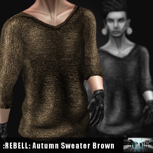 :REBELL: Autumn Sweater - Brown