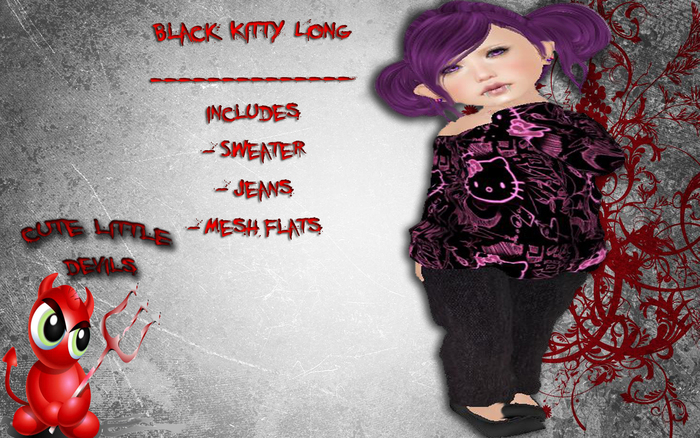 ~CLD~ Black Kitty Long