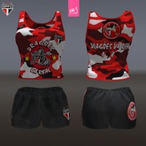 DRAGOES DA REAL - female top + shorts (MESH)