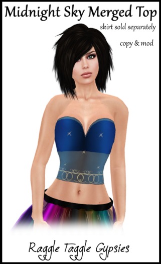 RTG Merged Midnight Sky Silk top (boxed)