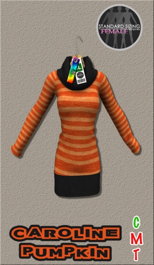 Caroline Pumpkin Stripe