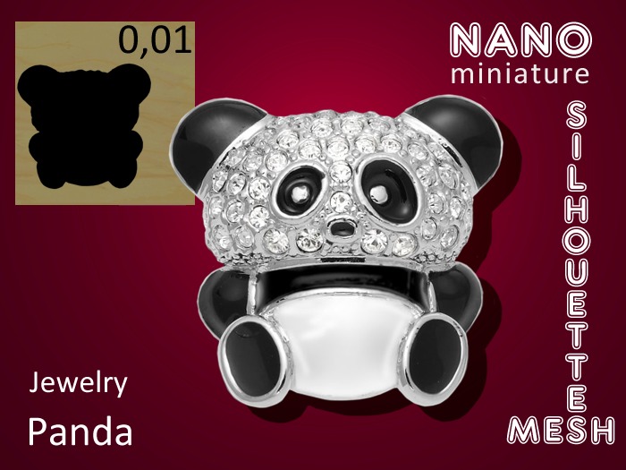 Mesh Silhouettes * Nano miniature - Panda
