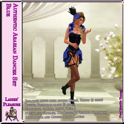 ~LP~Authentic Arabian Dancer Set (Boxed) Blue