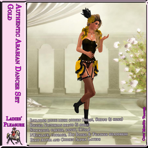 ~LP~Authentic Arabian Dancer Set (Boxed) Gold