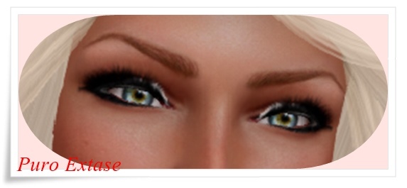 eyelash and eyeshadow white