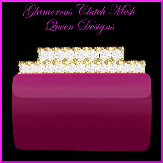 Glamorous Clutch Pink Mesh