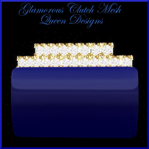 Glamorous Clutch Blue Mesh