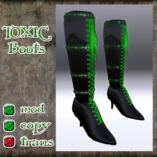 Toxic Boots Green