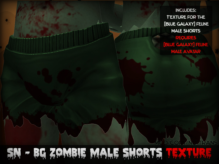 SN - BG Zombie Shorts Texture