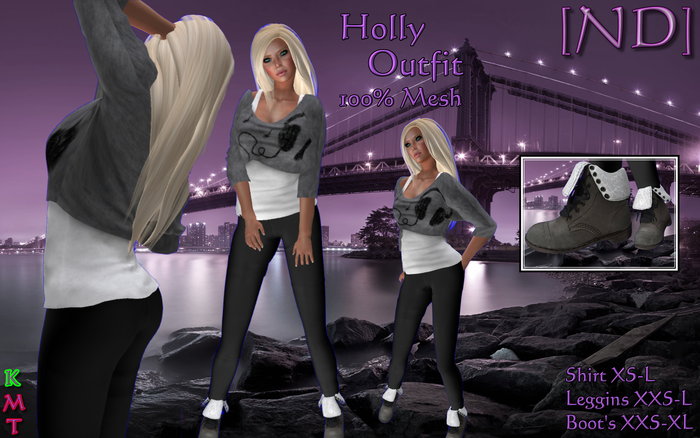 [ND] Holly Black_Grey