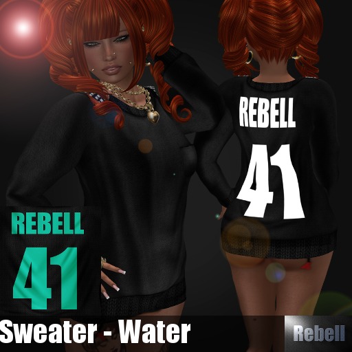 :REBELL: ABE - Sweater - Water F