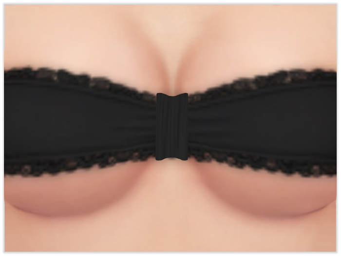 GAWK! Black/Black Bandeau Top | BoM