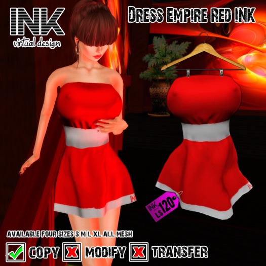 Dress Empire Red INK