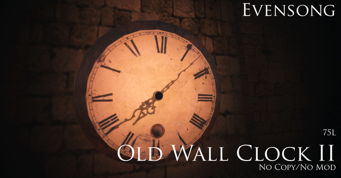 Evensong Old Wall Clock [BOXED]
