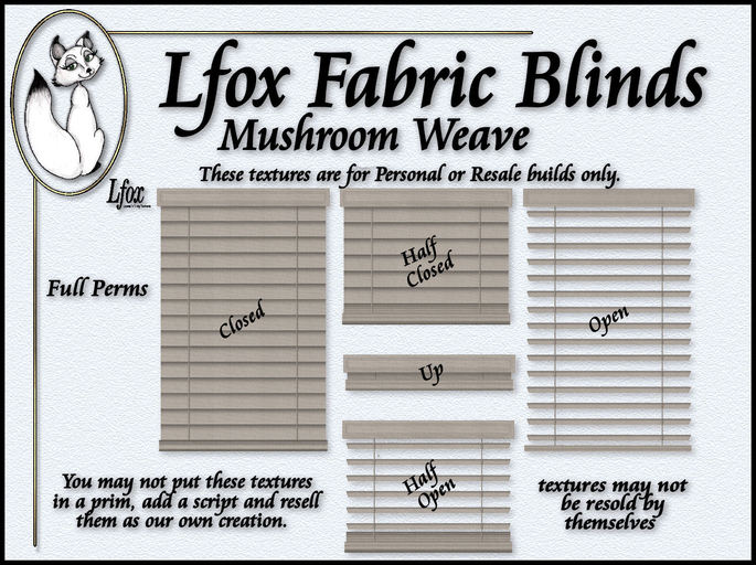 lfox Blinds - Mushroom Weave