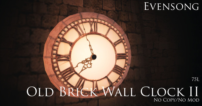 Evensong Old Wall Clock [BOXED]
