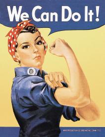 We Can Do It - Female Tin Sign