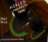 Reggae Rasta Necklace ZigZag- Stylla Halskette Neklace