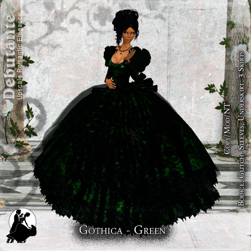 *Deb* Gothica Gown (Boxed) Green