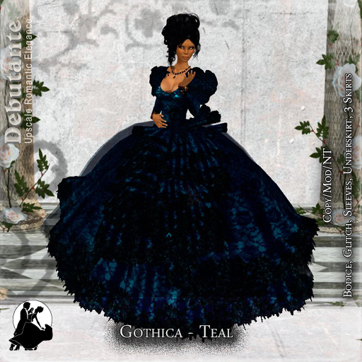 *Deb* Gothica Gown (Boxed) Teal