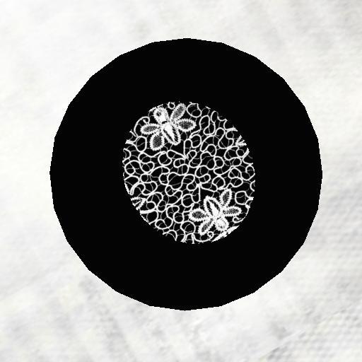 Sassy's Black and white Round Rug V1