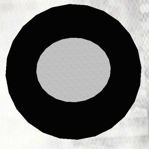 Sassy's Black and White Round Rug V2