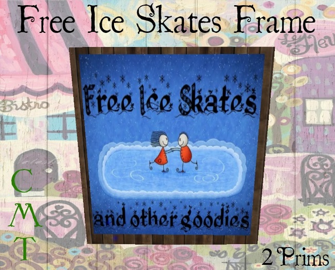 Kath's Attic-Ice Skates Frame and Other Goodies