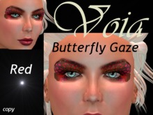 Voia Tattoo Butterfly Gaze Red