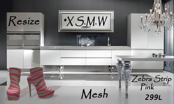 *{ X}S.M.W Shopping Bag (Purple Zebra)