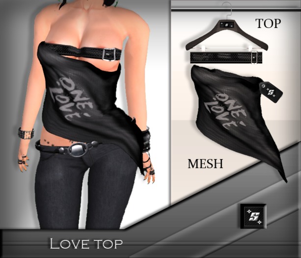 [Sx]Love Top B - Mesh -