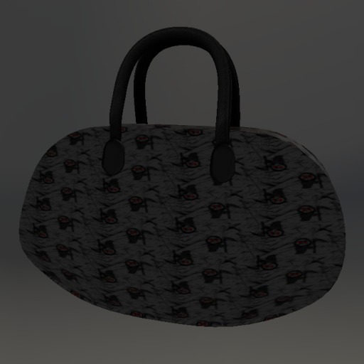 Charcoal Reaper Mesh Animated Handbag