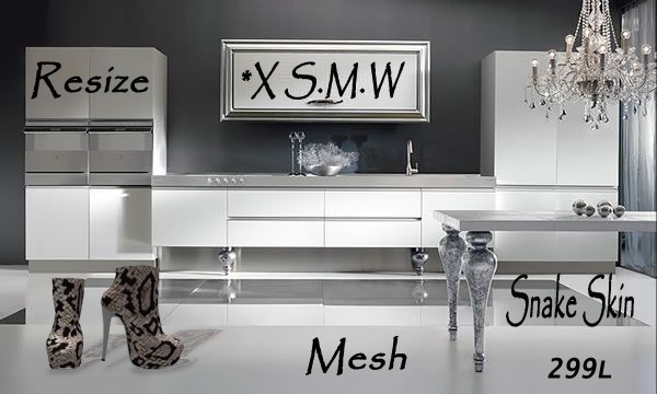 :*{ X}S.M.W Shopping Bag (Snake Skin crystal heel) 