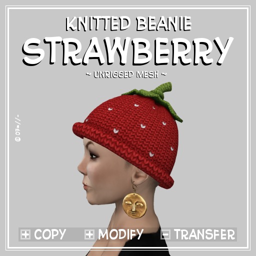 !:P:! * Knitted Strawberry Beanie