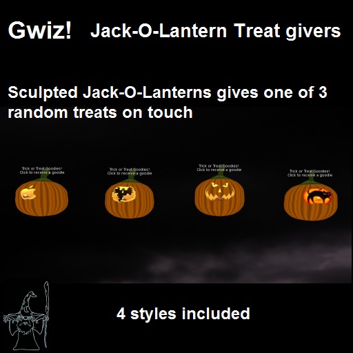 Jack-O-Lantern Treat Giver Set