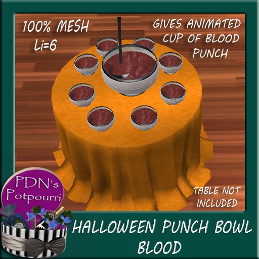 PDN: Halloween Punch Bowl Blood  Boxed