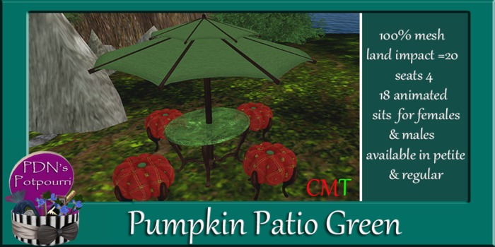 PDN: Pumpkin Patio Gold petite boxed