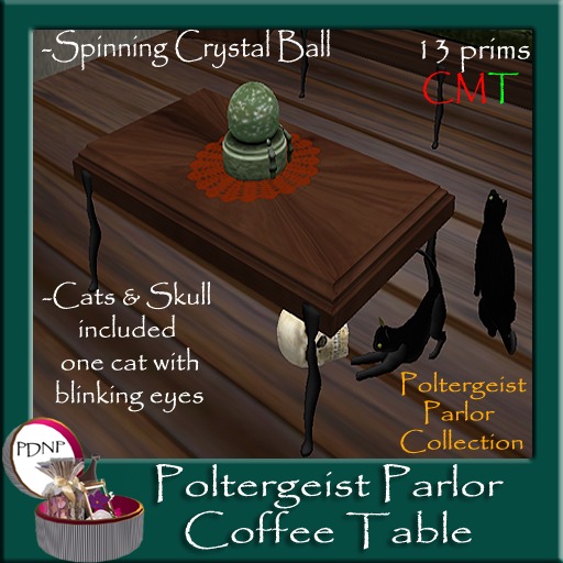 PDN: POLTERGEIST PARLOR COFFEE TABLE BOXED