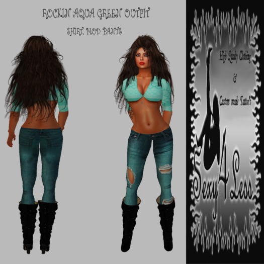 S4L ROCKIN AQUA GREEN OUTFIT