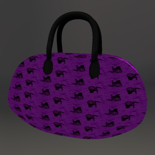 Purple Reaper Mesh Animated Handbag box