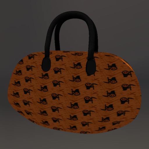 Orange Reaper Mesh Animated Handbag