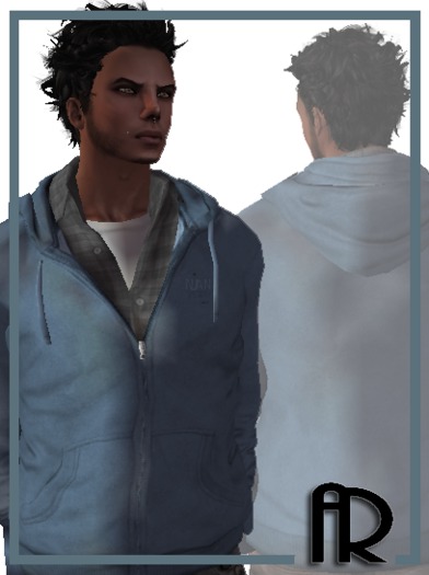 [AR] The Hoodie Jacket Blue