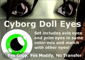 KFA GREEN Cyborg Doll Camera Eyes