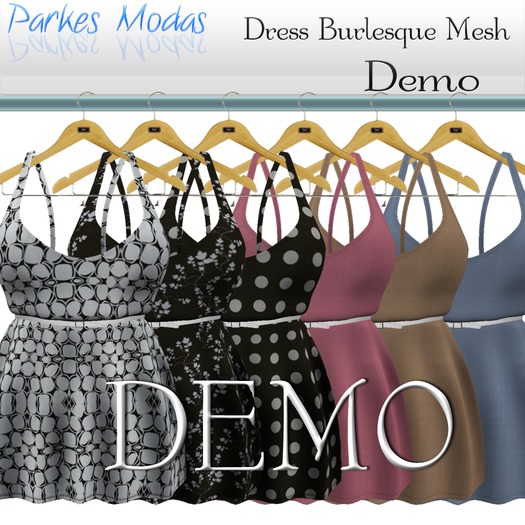 [PM] Dress DEMO_Burlesque_Mesh+HUD 6 Colors