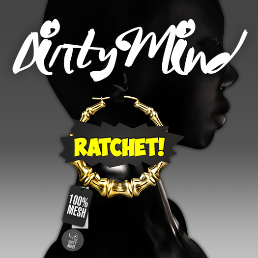 ::DirtyMind:: Yellow Ratchet! Bamboo Earrings